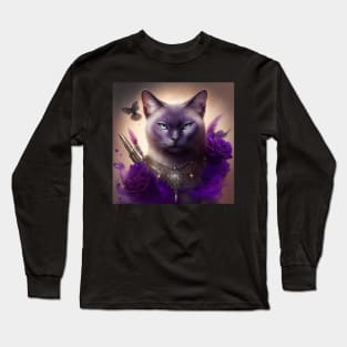 Warrior Burmese Cat Long Sleeve T-Shirt